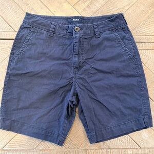Aero Men's Navy Flat Front Shorts